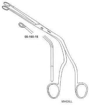 Magill Catheter Introducing Forcep